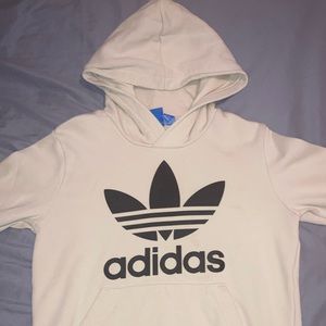Adidas Beige Overhead Hoodie